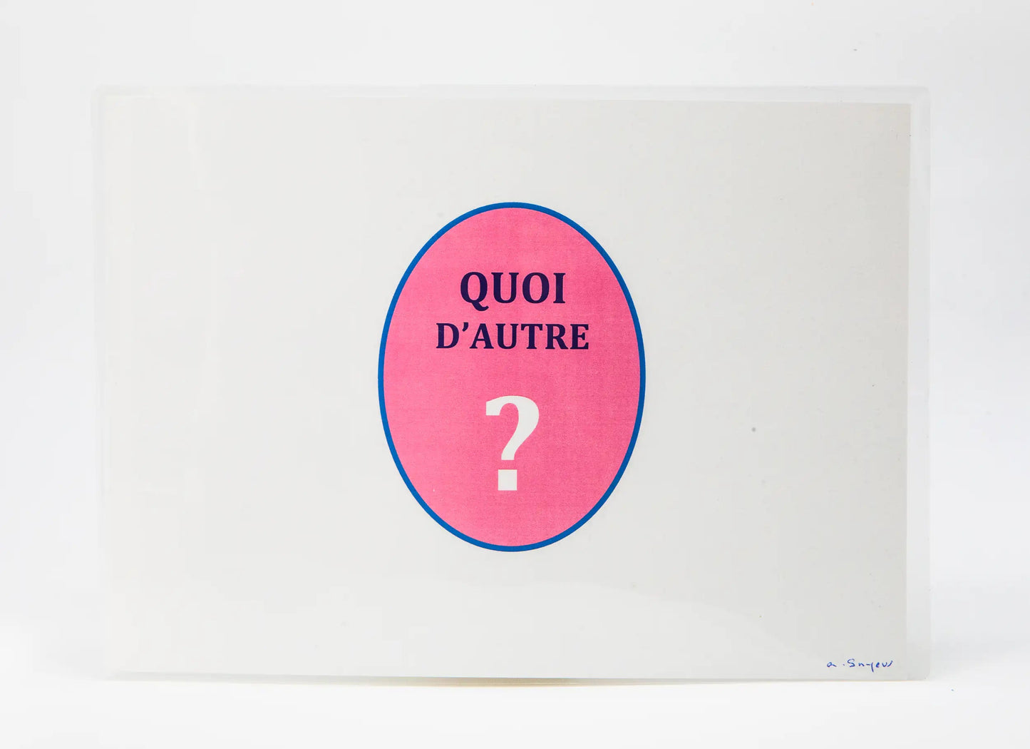 Alain Snyers : Les Bons Mots, quoi d'autre ? - Tableau