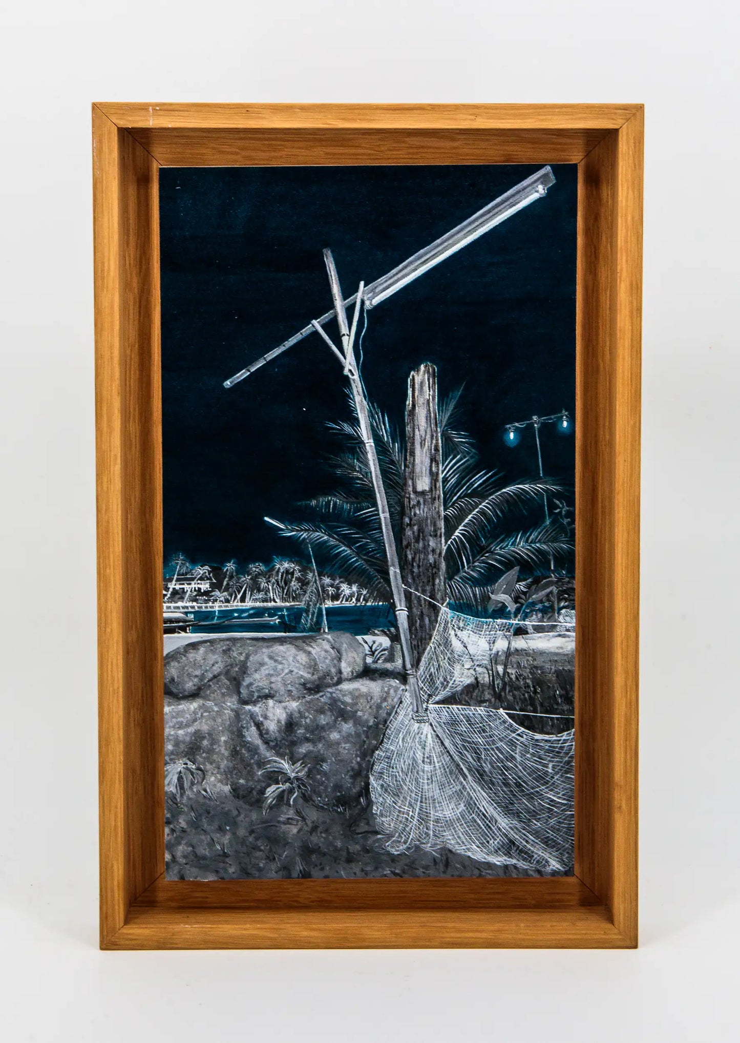 Emilie Bitauld : Untitled 12 (Tsunami of love 2) - Série Lampposts - Tableau