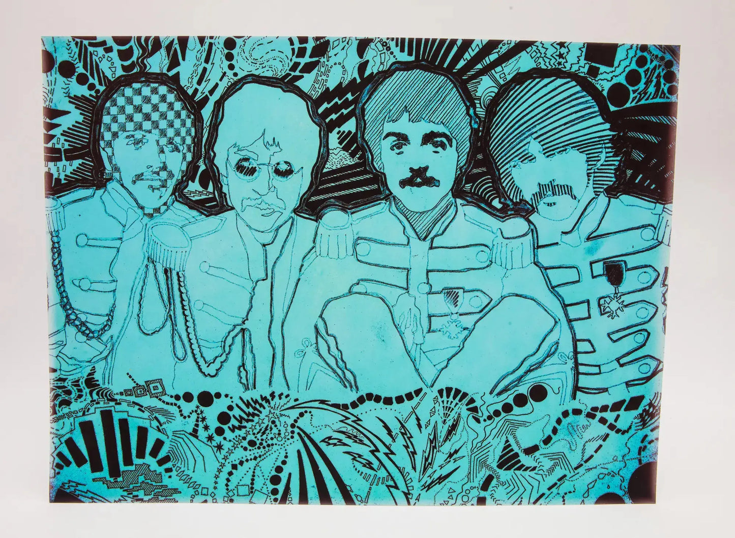 Lyonel Kouro : Sergent Pepper Psyché - Tableau