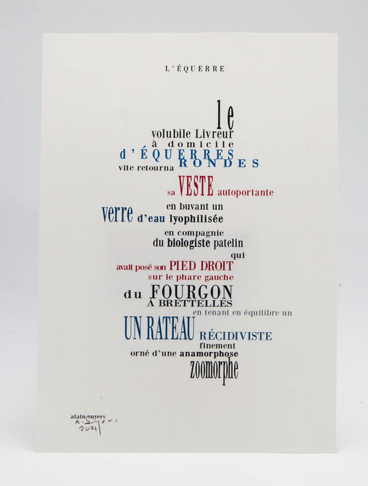 Alain Snyers : L’équerre