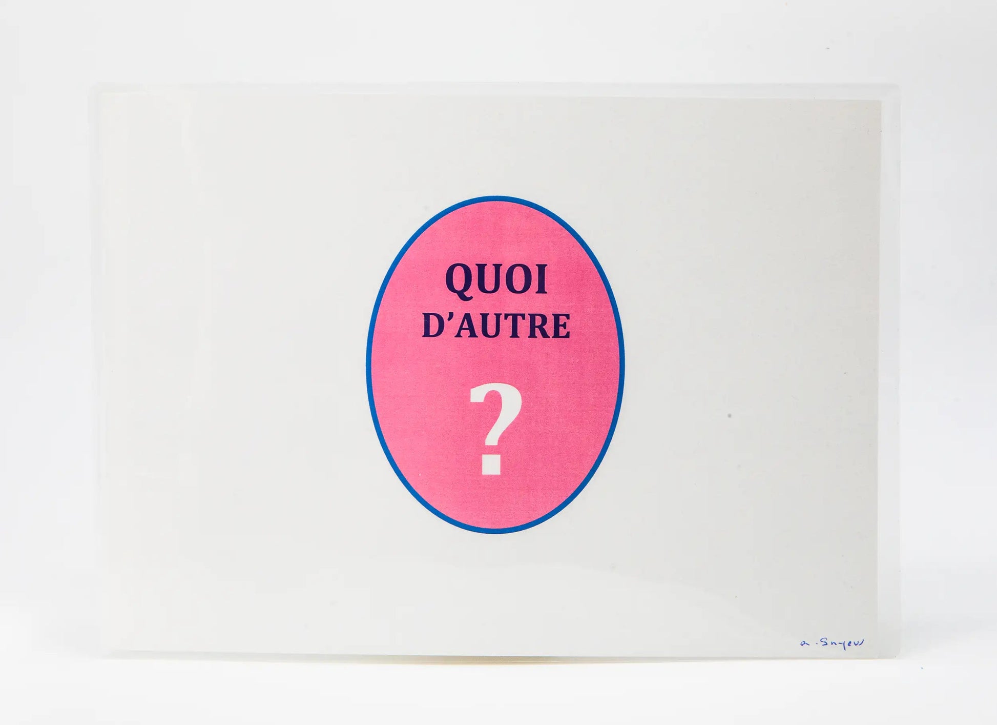 Alain Snyers : Les Bons Mots, quoi d'autre ? -  Tableau