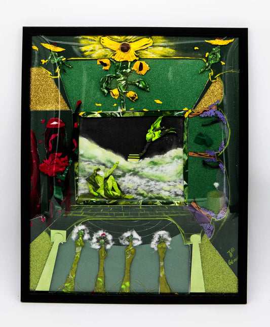 Jo Glacius : Roseraie -  Tableau