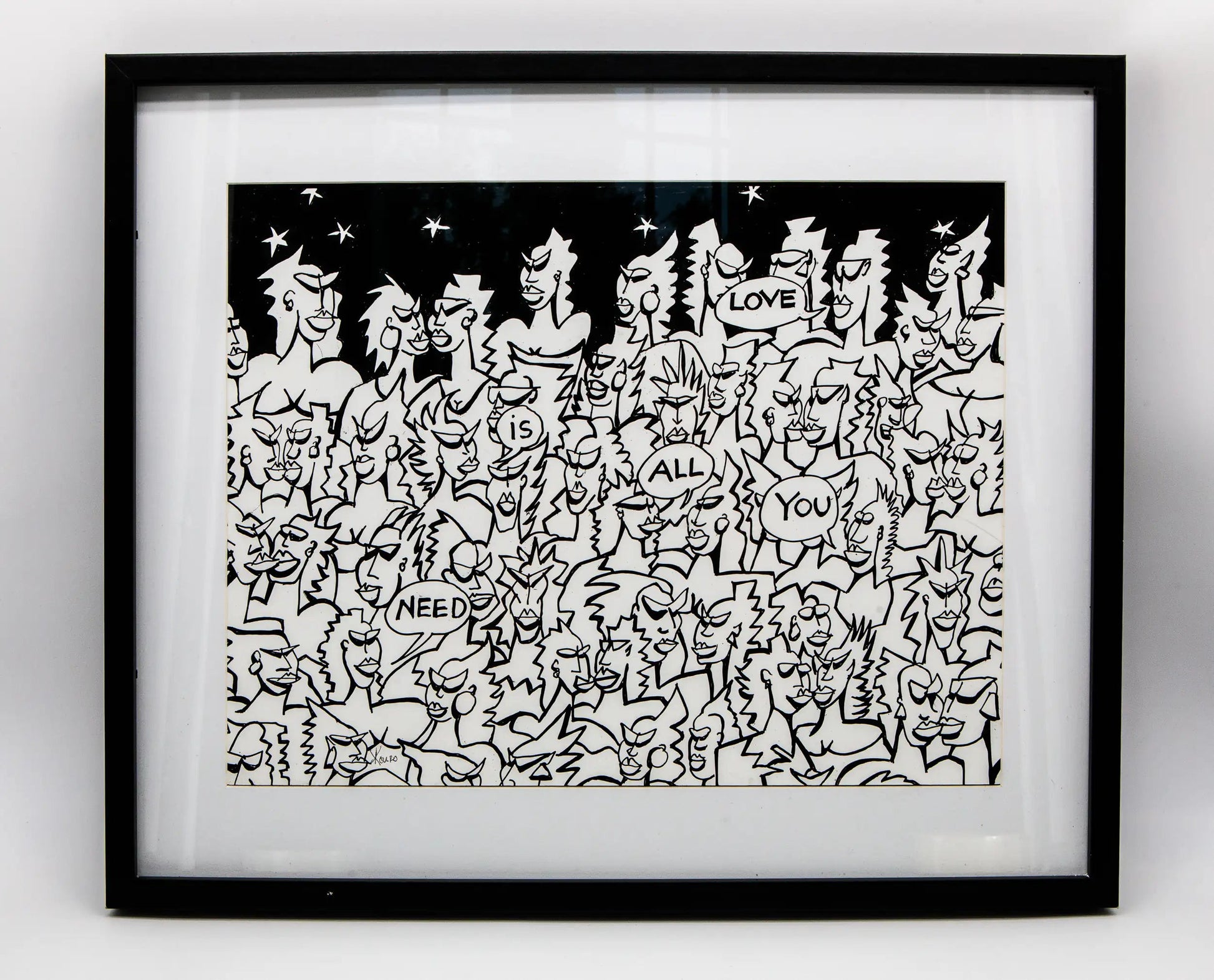 Lyonel Kouro : All you need is love - Tableau