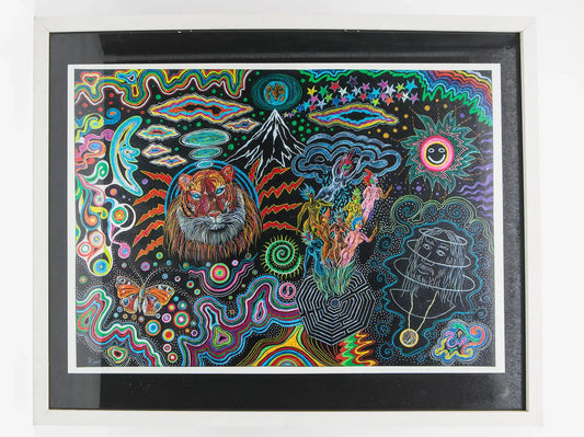 Lyonel Kouro : Cosmic  Butterfly - Tableau