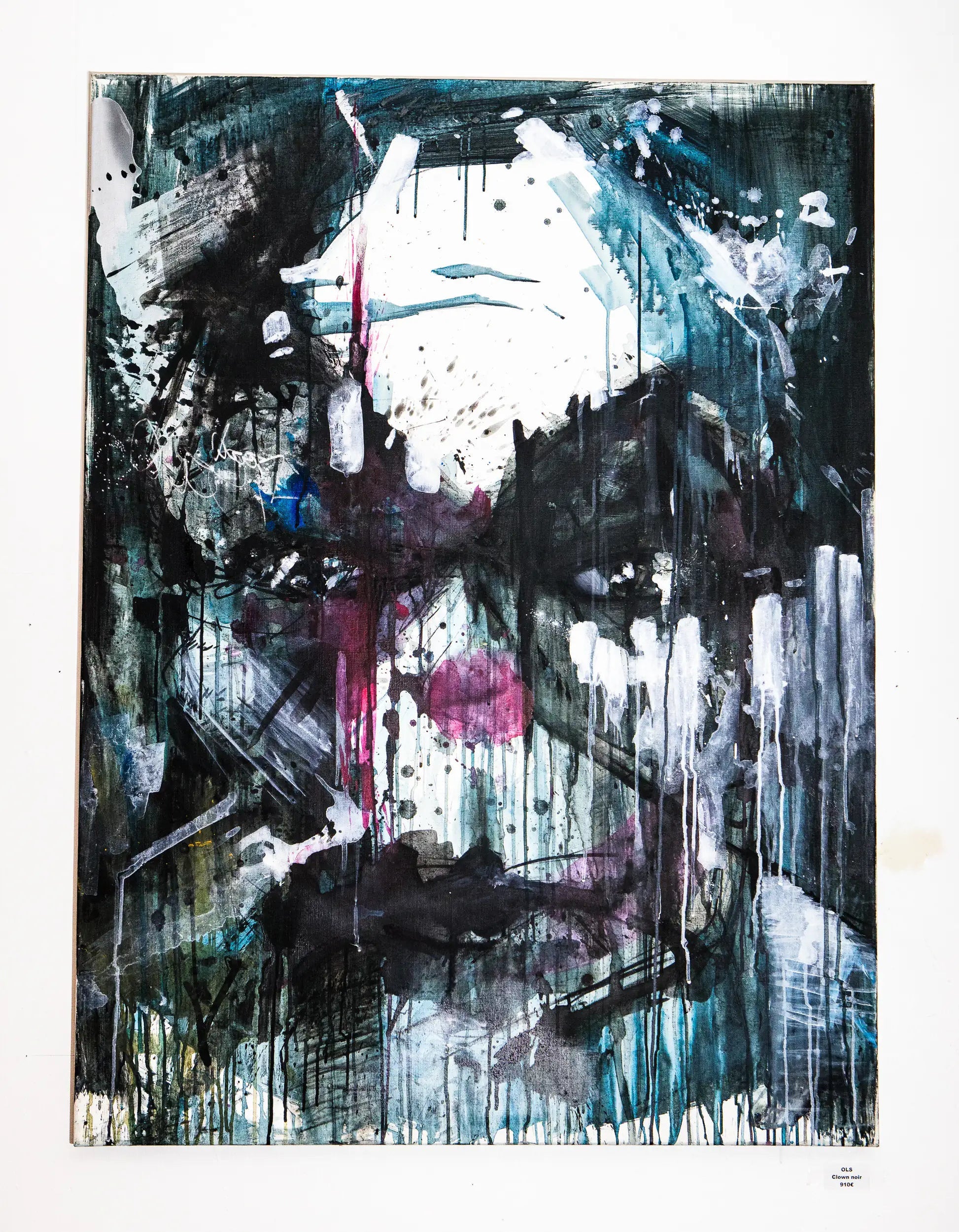 Ols : Clown noir - Tableau