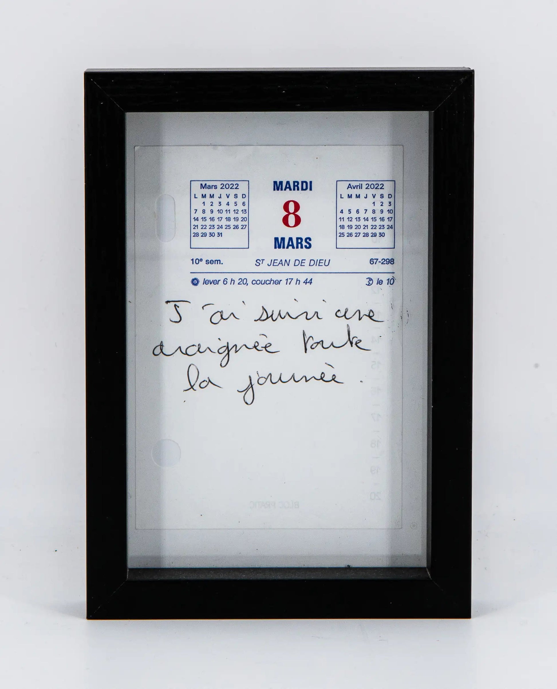 Paul-Luc Texier : Memo Texte 8 mars -  Tableau