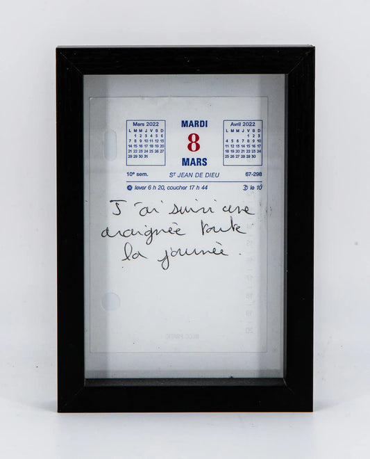 Paul-Luc Texier : Memo Texte 8 mars -  Tableau