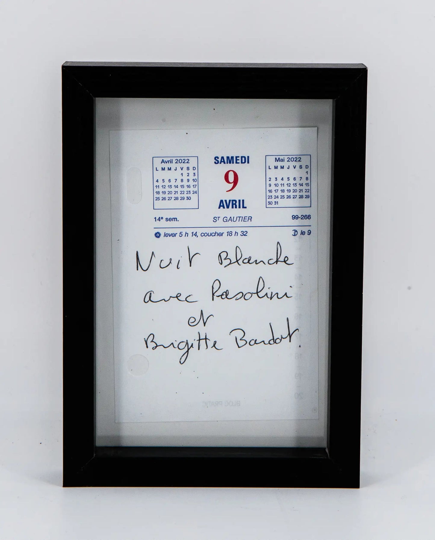 Paul-Luc Texier : Memo Texte 9 avril -  Tableau
